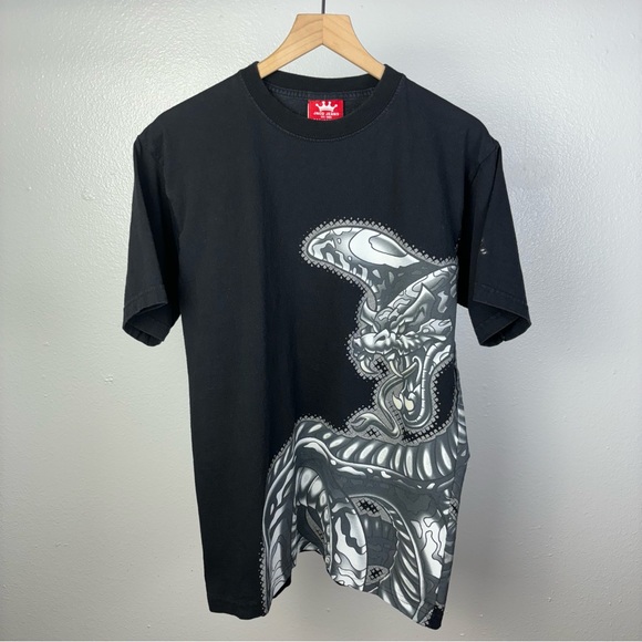 Vintage JNCO Snake Wrap Around AOP Made in USA Grunge 90’s T Shirt Size Large